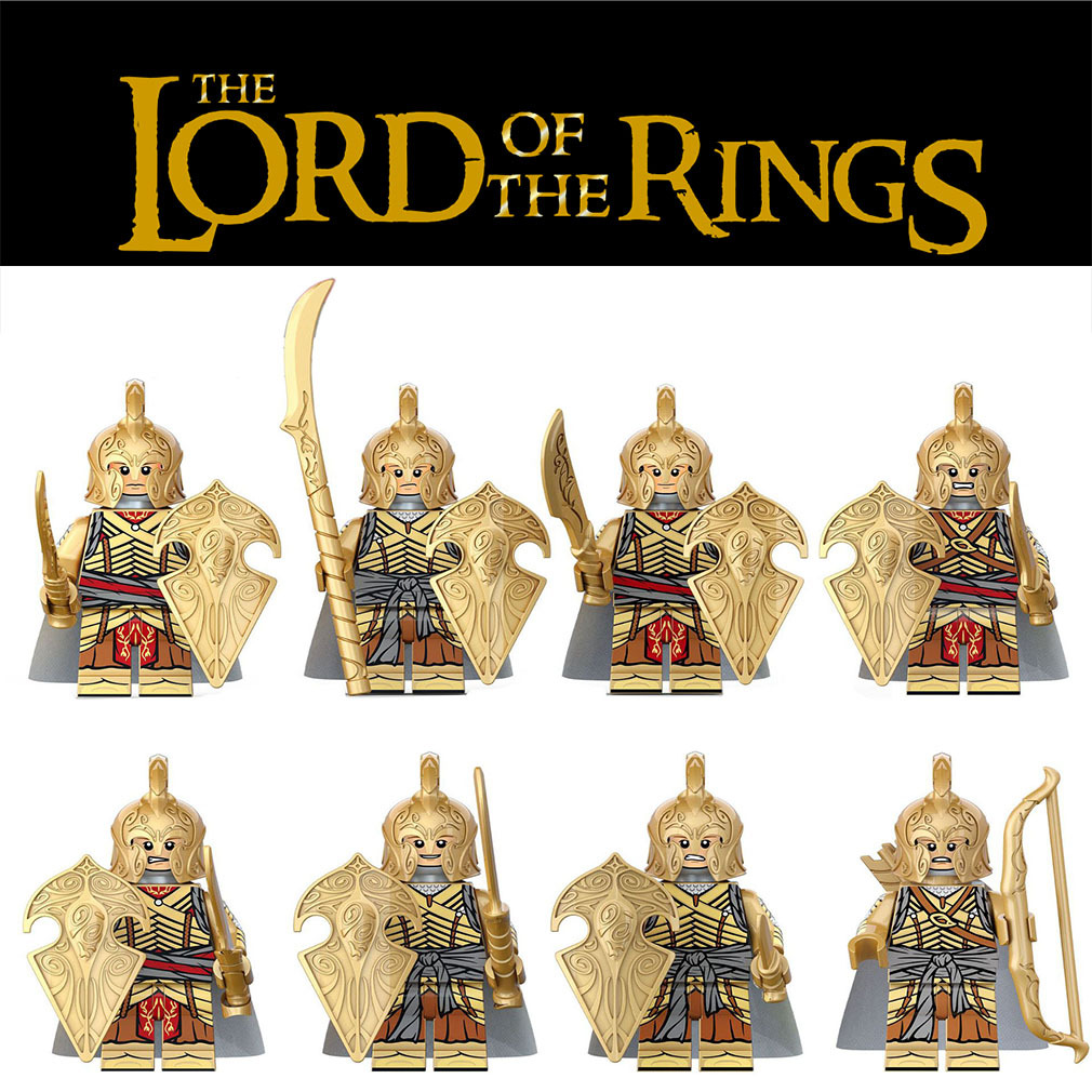 8pcs The Hobbit Lord of Rings Elves army Of Rivendell Minifigures Toys Gifts