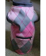 Boots &amp; Barkley Dog Costume Size Medium Fleece Vest Pink Gray Pocket Lea... - $16.59 CAD