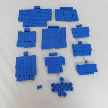 Lot of 246 Mixed Lot Blue Classic Lego Bricks Various Sizes ALL LEGO some faded - £19.33 GBP
