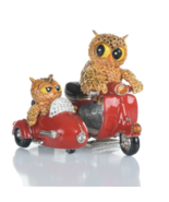 Owl on bike Trinket Box Hand made by Keren Kopal with Crystals - LIMITED... - $208.80