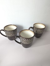 Mikasa Mugs Luciana Gourmet Basics Coffee Tea Cups Metallic Copper Bronze Mug 3p - $29.88