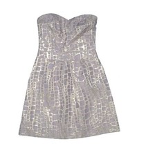 American Eagle Outfitters Strapless Dress Size 00 gold &amp; siliver detail - $25.59 CAD