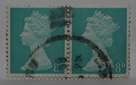 Vintage Stamps Great Britain England British Uk Gb 8 D Elizabeth Blocks X1 B6 - £1.98 GBP