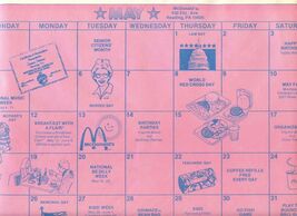 McDonald's May 1980 Placemat Reading Pennsylvania - $17.82