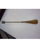 Golf Ball Shoe Horn Brass   flexible shaft Vintage 19&quot; long - $463.77 MXN