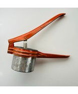 Potato Ricer Masher Strainer Kitchen Utensil Vintage Red Handled Metal F... - $17.82