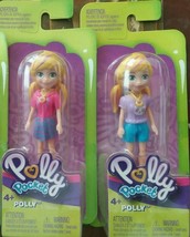 2 Different Mattel 2018 Polly Pocket: Polly in 2 Outfits - $10.88
