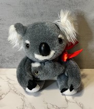 VTG Koala Bear Mother &amp; Baby Plush Australia United Souvenirs 7&quot; - £7.64 GBP