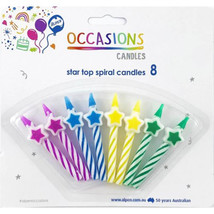Alpen Star Top Spiral Candles (8pk) - $28.95