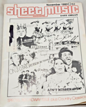1980 SHEET MUSIC MAGAZINE lot of 3 1980-1981 Easy Organ Sheet Music Broa... - $14.03