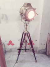 Designer Studio Spot Floor Lamp Tripod Searchlight Home Decor Antique Nautical - £218.88 GBP