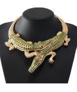 Double Alligator chunky crystal necklace - €20,84 EUR