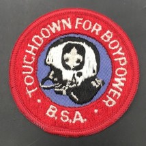 Boy Scouts BSA Touchdown For Boy Power Round Patch Football 3&quot; Diameter - £7.58 GBP