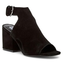 Steve Madden Women Slingback Sandals Bedford Size US 8.5M Black Suede - £26.03 GBP