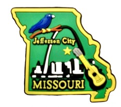 Missouri Jefferson City Multi Color Fridge Magnet - £5.49 GBP