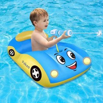 Baby Pool Float Inflatable Car Pool Float Boat With Squirt Gun, Toddler Pool Flo - £27.96 GBP