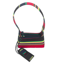 Colorful Striped Shoulder Bag 9.5x5x3.5 inches - £7.72 GBP