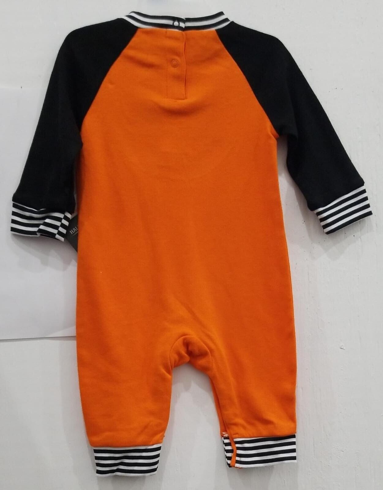 Way To Celebrate Infant Halloween 'Jack-O-Lantern Pumpkin' Romper, Orange 3-6M Item image 3