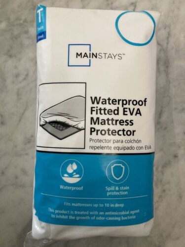 Mainstays MS8997065722-04 Waterproof Vinyl Mattress Protector, Twin Size... - $7.91