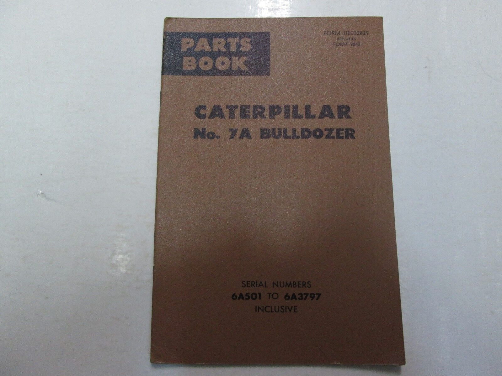1969 Caterpillar No.7A Bulldozer Parts Book Manual MINOR WEAR FACTORY OEM - $8.82