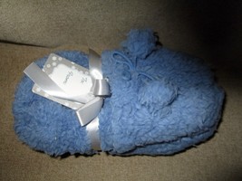 NWOT Women&#39;s Faux Sherpa Slipper Socks Blue One Size -See Description - £8.75 GBP
