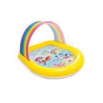 Intex - Inflatable children&#39;s pool with fountain, 58 &#39;&#39; x 51 &#39;&#39; x 34 &#39;&#39;, Rainbow - £31.03 GBP