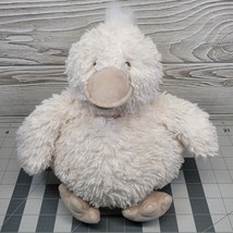 Baby Gund Chub Duck Cream Fluffy Round Plush Stuffed Farm Animal Large 4... - $29.99