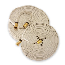 Forestry Grade Lay Flat Fire Hose with Garden Thread, YELLOW, WHITE 250 PSI - £30.47 GBP+