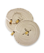 Forestry Grade Lay Flat Fire Hose with Garden Thread, YELLOW, WHITE 250 PSI - $1,399.26 MXN+