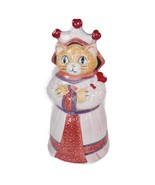 Vtg 1986 Shafford Mother Goose Figural Piggy Bank Queen of Hearts Cat Ce... - $26.02 CAD