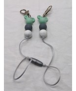 Mickey Mouse White Gray Pink Keychain Clips - $19.79