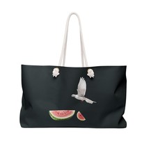 Watermelon Peace Palestine Oversized Black Tote Bag I Stand with Gaza Pa... - £56.34 GBP