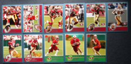 2003 Topps San Francisco 49ers Team Set of 11 Football Cards - £7.80 GBP