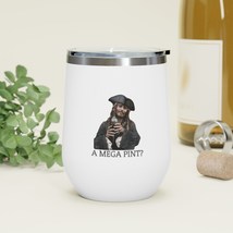 Johnny Depp Court A Mega Pint? Captain Jack Sparrow 12oz Insulated Wine Tumbler - £26.13 GBP