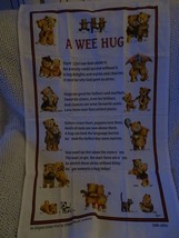 A Wee Hug Cotton Tea Towel Original Screen Print By Ettrick Valley - £7.74 GBP