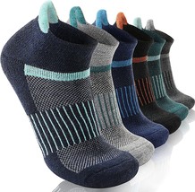 6 Pairs Merino Wool Ankle Running Hiking Socks Compression Support Breat... - $33.99