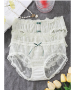 3pc Set  Panties With Lacy Ruffle Trim Light Pastel Green size XL - $27.06 CAD