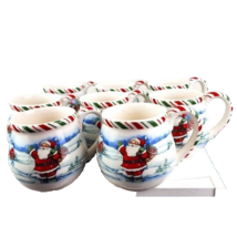Kathy Ireland Home Once Upon A Christmas by Gorham Coffee Mugs Set of 8 - £56.97 GBP