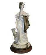 Capodimonte B. Merli Classical Statuette “Lady With Dog”  - £115.99 GBP