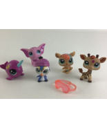 Littlest Pet Shop Figures Narwhal Penguin Elephant Kangaroo Giraffe Lot ... - $33.61