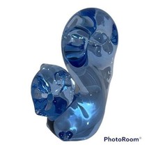 Vintage Blue Glass Squirrel Figurine Paperweight Desk Top Décor Home Office - $239.58 MXN