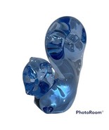 Vintage Blue Glass Squirrel Figurine Paperweight Desk Top Décor Home Office - $12.84