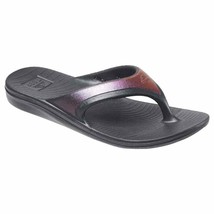 Reef Women One Flip Flop Sandals Size US 11 Purple Black EVA - £38.22 GBP