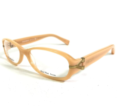 Yves Saint Laurent Brille Rahmen YSL6313 QR5 Beige Oval Voll Felge 54-15-130 - £74.34 GBP