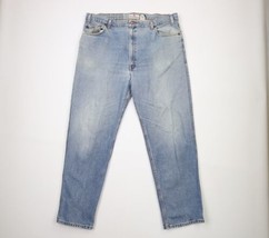 Vintage 90s Levis 540 Mens 42x32 Distressed Relaxed Fit Denim Jeans Blue Cotton - $59.35