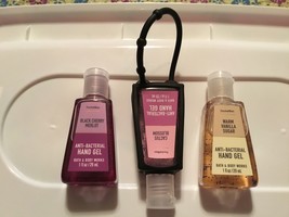 Bath & Body Works Pocketbac anti bacterial hand gel lot & black holder  - £10.38 GBP