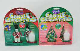 Beady Candle Characters LOT of 2 Kits Toy Soldiers and Christmas Trees S... - £5.43 GBP
