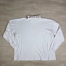 Vintage Logo Athletics Wisconsin Badgers Turtle Neck White Size XL - $49.39