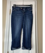 Signature Levi Strauss Jeans Women’s 2 W26* Blue Mid-Rise Capri Cuffed D... - $10.36