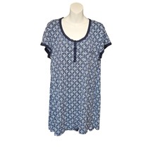 Lucky Brand Womens Xl Nightshirt Sleep Gown Stretch Short Sleeve Floral ... - $282.68 MXN